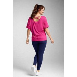 Bluzka do tańca i fitness damska Kizomba raspberry 2skin. Czerwone bluzki sportowe damskie 2SkIN, bez wzorów, bez ramiączek. Za 129.00 zł.