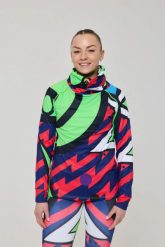 Damska koszulka termoaktywna z wysokim dekoltem Fresh Prince X. Zielone bielizna termoaktywna damska OOSC, s, bez wzorów, z materiału. Za 294.99 zł.