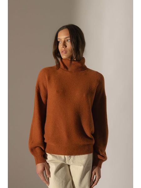 Perfect Cashmere Kaszmirowy golf "Pemba" w kolorze jasnobrązowym rozmiar: XXL. Brązowe golfy damskie Perfect Cashmere, xxl, bez wzorów, z kaszmiru, bez ramiączek. Za 981.37 zł.