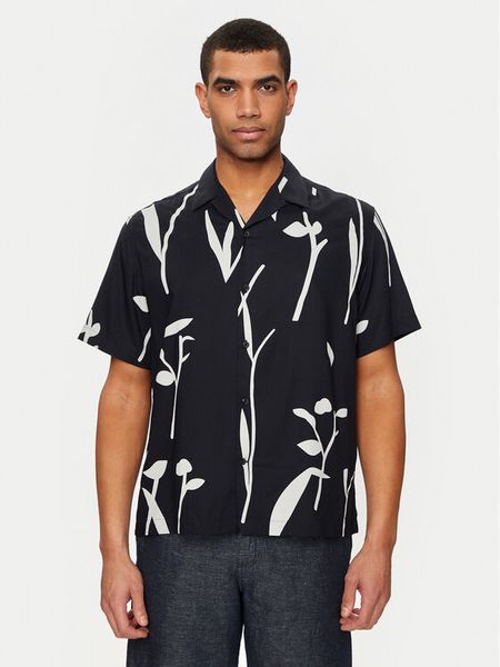 Selected Homme Koszula Slhrelax-Rajesh 16091066 Granatowy Relaxed Fit. Niebieskie koszule męskie Selected Homme, l, bez wzorów, z wiskozy, bez kołnierzyka, bez ramiączek. Za 129.99 zł.