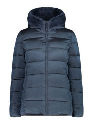 CMP Kurtka zimowa w kolorze granatowym rozmiar: 36. Niebieskie kurtki damskie CMP, na zimę, bez wzorów, z puchu, bez kaptura. Za 240.43 zł.