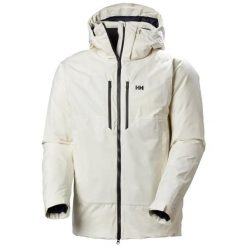 Kurtka narciarska z kapturem Helly Hansen Kvitfjell Infinity Down. Białe kurtki męskie Helly Hansen, m, bez wzorów, z kapturem, narciarskie. Za 4,286.50 zł.