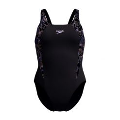 Damski kostium kąpielowy 1-częściowy Speedo Eco+ Hyperboom Splice Muscleb. Czarne stroje jednoczęściowe damskie Speedo, m, bez wzorów. Za 250.00 zł.