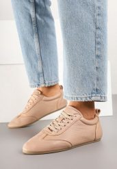 Różowe Tenisówki bez Zdobień z Ekoskóry Verillis. Czerwone trampki i tenisówki damskie Renee, z aplikacjami, z jeansu. Za 74.99 zł.