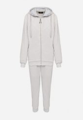 Szary Komplet Dresowy Bluza z Kapturem i Joggery Rerialda. Szare bluzy z kapturem męskie Born2be, l, z dresówki. Za 159.99 zł.