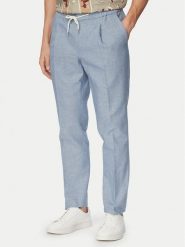 HUGO Spodnie materiałowe Getlin 50559695 Niebieski Slim Fit. Niebieskie szorty męskie Hugo, bez wzorów, z bawełny. Za 649.99 zł.