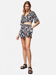 MAVI Koszulka w kolorze czarno-białym rozmiar: L. Białe bluzki damskie MAVI, l, bez wzorów, z wiskozy, bez kołnierzyka, bez ramiączek. Za 30.42 zł.