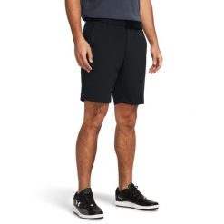 Męskie spodenki Under Armour Tech Taper Short Czarne Czarne. Czarne szorty męskie Under Armour, m, z materiału, na fitness i siłownię. Za 334.99 zł.