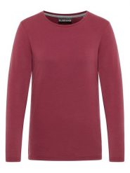 ELBSAND Koszulka "Sanne" w kolorze czerwonym rozmiar: L. Czerwone bluzki damskie ELBSAND, l, bez wzorów, z bawełny, bez kołnierzyka, bez ramiączek. Za 100.52 zł.