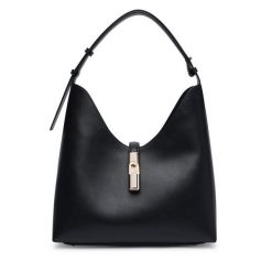 Torebka Furla. Czarne torebki klasyczne damskie Furla, bez wzorów, bez dodatków. Za 1,349.00 zł.