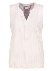 Sublevel Bluzka w kolorze biało-jasnoróżowym rozmiar: M. Różowe bluzki damskie Sublevel, m, bez wzorów, z bawełny, bez kołnierzyka, bez ramiączek. Za 60.99 zł.