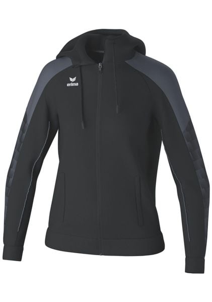 Damska bluza dresowa z kapturem Erima Evo Star. Czarne bluzy z kapturem damskie Erima, z dresówki. Za 248.80 zł.