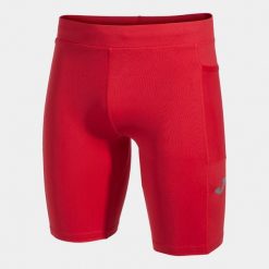Legginsy Joma Elite X czerwone do biegania. Czerwone legginsy damskie Joma, bez wzorów, z poliamidu. W wyprzedaży za 167.30 zł.