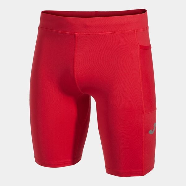 Legginsy Joma Elite X czerwone do biegania. Czerwone legginsy damskie Joma, bez wzorów, z poliamidu. W wyprzedaży za 167.30 zł.