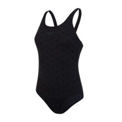 Strój pływacki jednoczęściowy damski Speedo Boomstar Allover Muscleback. Czarne stroje jednoczęściowe damskie Speedo, bez wzorów. Za 149.99 zł.