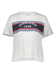 Herrlicher Koszulka w kolorze białym rozmiar: M. Białe bluzki damskie Herrlicher, m, bez wzorów, z bawełny, bez kołnierzyka. Za 65.54 zł.