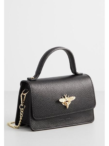 Christian Laurier Skórzana torebka w kolorze czarnym - 19 x 11 x 7,5 cm rozmiar: onesize. Czarne torebki klasyczne damskie Christian Laurier, bez wzorów, z materiału, bez dodatków. Za 314.75 zł.