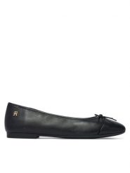 Tommy Hilfiger Baleriny Hilfiger Smooth Lthr Ballet FW0FW09241 Czarny. Czarne baleriny damskie Tommy Hilfiger, bez wzorów, ze skóry, bez obcasa. Za 409.99 zł.
