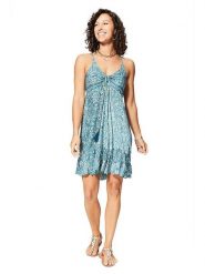 Ipanima Sukienka w kolorze niebiesko-turkusowym rozmiar: 34/36. Niebieskie sukienki damskie Ipanima, na co dzień, bez wzorów, bez kołnierzyka, bez ramiączek, midi, proste. Za 65.99 zł.