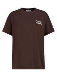 Sublevel Koszulka w kolorze ciemnobrązowym rozmiar: L. Brązowe bluzki damskie Sublevel, l, bez wzorów, z bawełny, bez kołnierzyka. Za 43.99 zł.