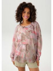 Aniston Bluzka w kolorze jasnoróżowym rozmiar: 38. Różowe bluzki damskie Aniston, bez wzorów, bez kołnierzyka, bez ramiączek. Za 82.99 zł.