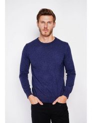 C& Jo Sweter w kolorze granatowym rozmiar: 52. Niebieskie swetry męskie C& Jo, bez wzorów, ze splotem, bez kołnierzyka. Za 126.45 zł.