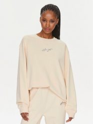 Hugo Bluza Classic 50508558 Beżowy Relaxed Fit. Brązowe bluzy bez kaptura damskie Hugo, xl, z bawełny. Za 479.00 zł.