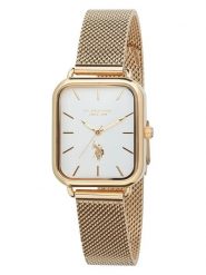 U.S. Polo Assn. Zegarek kwarcowy w kolorze złoto-białym rozmiar: onesize. Białe, analogowe zegarki damskie U.S. Polo Assn., metalowe. Za 217.99 zł.