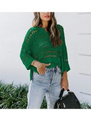 LA Angels Sweter w kolorze zielonym rozmiar: XL. Zielone swetry klasyczne damskie LA Angels, xl, bez kołnierzyka. Za 122.96 zł.