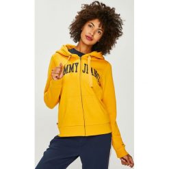 Tommy Jeans - Bluza. Szare bluzy z kapturem damskie Tommy Jeans, l, z bawełny. W wyprzedaży za 319.90 zł.