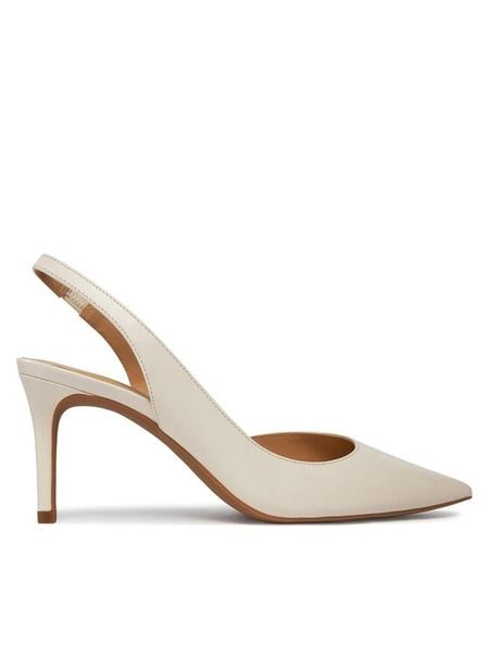MICHAEL Michael Kors Szpilki Alina Flex Sling Pump 40R4HNMP1L Écru. Szpilki MICHAEL Michael Kors, bez wzorów, ze skóry, bez obcasa. Za 439.99 zł.