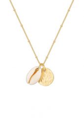 Elli Damski łańcuszek z zawieszką kulka płytka muszla kauri w srebrze 925 Sterling Silver Naszyjniki 1 ct. Szare naszyjniki damskie Elli, na co dzień, srebrne. Za 248.99 zł.