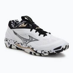 Buty do piłki ręcznej Mizuno Wave Stealth 6. Białe buty sportowe na co dzień damskie Mizuno, bez wzorów, z gumy, do piłki ręcznej, mizuno wave. Za 615.70 zł.