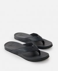 Japonki męskie Rip Curl Chiba Bloom Open Toe. Czarne klapki i japonki męskie Rip Curl, z materiału. Za 159.99 zł.