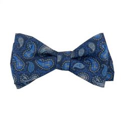 Mucha Do Samodzielnego Wiązania - His Story - Granatowa, Paisley. Niebieskie krawaty i muchy męskie His Story, z aplikacjami, z mikrofibry, eleganckie. Za 79.00 zł.