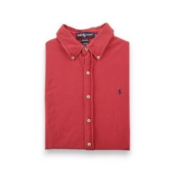 Second life - Koszula męska klasyczna Polo Ralph Lauren - Stan bardzo dobry. Czerwone koszule męskie Ralph Lauren, l, bez wzorów, bez kołnierzyka, bez ramiączek. Za 170.36 zł.