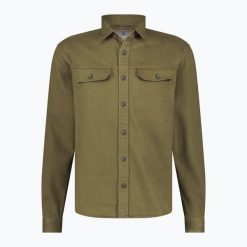 Koszula męska Royal Robbins Clouds Rest Hemp. Zielone koszule męskie ROYAL ROBBINS, m, bez wzorów, bez kołnierzyka, bez ramiączek. Za 549.99 zł.