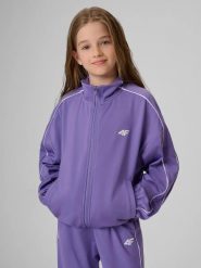 Bluza sportowa loose bez kaptura dziewczęca 4F 4FJRSS26TSWSF3057. Czarne bluzy bez kaptura damskie 4f, z elastanu. Za 137.99 zł.