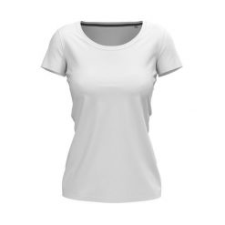 Damska Koszulka Z Okrągłym Dekoltem Claire. Niebieskie bluzki damskie Stedman, xl, bez wzorów, sportowe, bez kołnierzyka, bez ramiączek. Za 69.99 zł.
