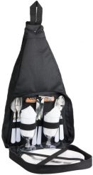 BRUBAKER plecak piknikowy 2 osoby czarny z komorą chłodzącą. Czarne plecaki damskie X2, bez wzorów, z materiału. Za 210.99 zł.