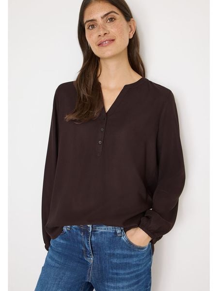 Cecil Bluzka w kolorze brązowym rozmiar: L. Brązowe bluzki damskie Cecil, l, bez wzorów, z wiskozy, klasyczne, bez kołnierzyka, bez ramiączek. Za 82.44 zł.