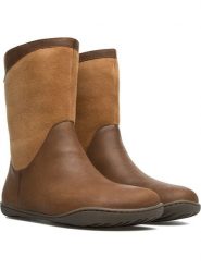 Camper Skórzane kozaki w kolorze jasnobrązowym rozmiar: 35. Brązowe kozaki damskie Camper, bez obcasa. Za 347.99 zł.