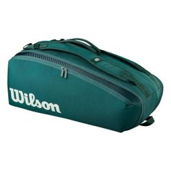 Torba na rakiety tenisowe Wilson Blade V10. Zielone torebki klasyczne damskie Wilson, bez wzorów, z materiału, bez dodatków. Za 553.50 zł.