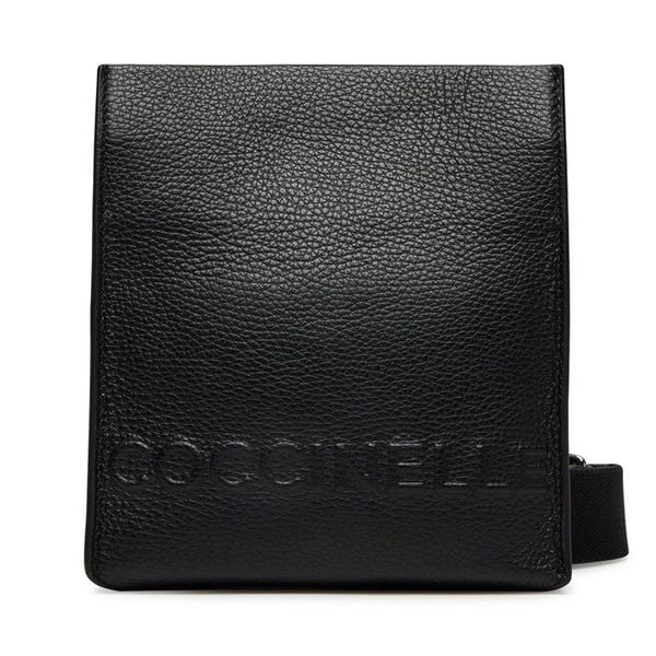 Torebka Coccinelle. Czarne listonoszki damskie Coccinelle, bez wzorów, bez dodatków. Za 659.99 zł.