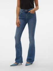 Vero Moda Dżinsy - Flared fit - w kolorze niebieskim rozmiar: L/L30. Niebieskie jeansy damskie Vero Moda. Za 171.28 zł.