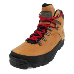 Męskie Skórzane Buty Turystyczne World Hiker. Brązowe buty trekkingowe męskie Timberland, z materiału, bez zapięcia, trekkingowe. Za 839.99 zł.