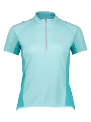 Jack Wolfskin Koszulka kolarska "Tourer" w kolorze turkusowym rozmiar: M. Niebieskie bluzki sportowe damskie Jack Wolfskin, m, bez wzorów, bez ramiączek. Za 122.67 zł.