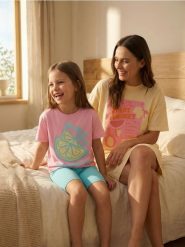 Bawełniana koszula nocna z motywem owocowym - żółty. Żółte koszule nocne damskie Sinsay, bez wzorów, z bawełny. Za 29.99 zł.