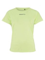 Craft Koszulka sportowa "Core Essence" w kolorze zielonym rozmiar: S. Zielone bluzki sportowe damskie Craft, s, bez wzorów, bez ramiączek. Za 43.99 zł.