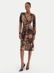 Rinascimento Sukienka koktajlowa CFC0020153002 Czarny Slim Fit. Czarne sukienki damskie RINASCIMENTO, xs, bez wzorów, z syntetyku, wizytowe, bez kołnierzyka, bez ramiączek. Za 459.99 zł.